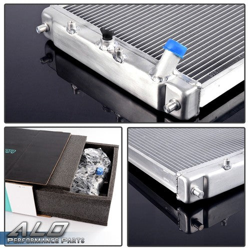 Solid Spare Fit For 92-2000 Honda Civic D15 16 EG EK SOHC 2 Row 42MM Full Aluminum Radiator