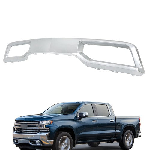 Solid Spare Suitable For 19-21 Chevrolet Silverado 1500 Front Bumper Skid Plate Lower Trim