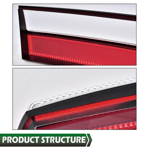 Solid Spare Fit For 87-93 Ford Mustang Fox Body LX Style Tail Light Lens Left+Right