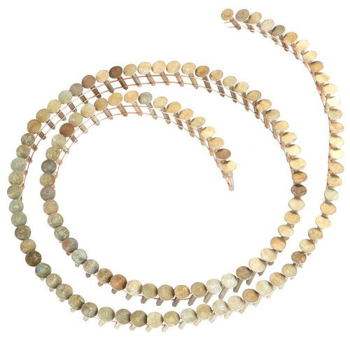 Solid Spare Full Round Head Roof Nails 0.12Inch × 3/4Inch 15 Degree Inclined Coil 3600 Pack