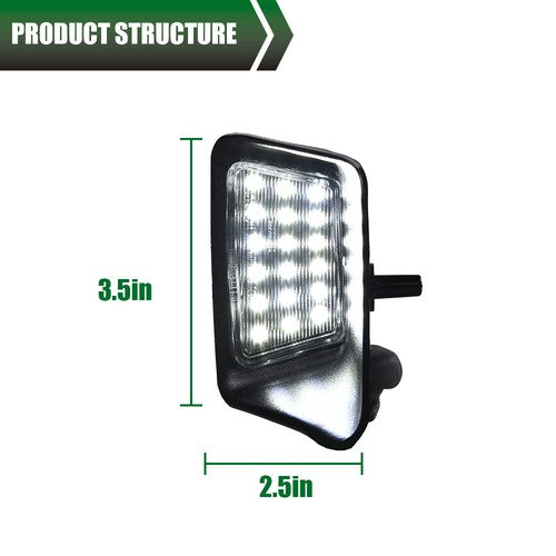 Solid Spare Fit For 04-12 Chevy Colorado/GMC Canyon LED Rear Bumper License Plate Light Lamp