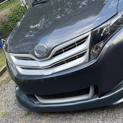 Solid Spare Fits Toyota Venza 2013-2016 Front Upper Grille Grill Silver Factory Replacement