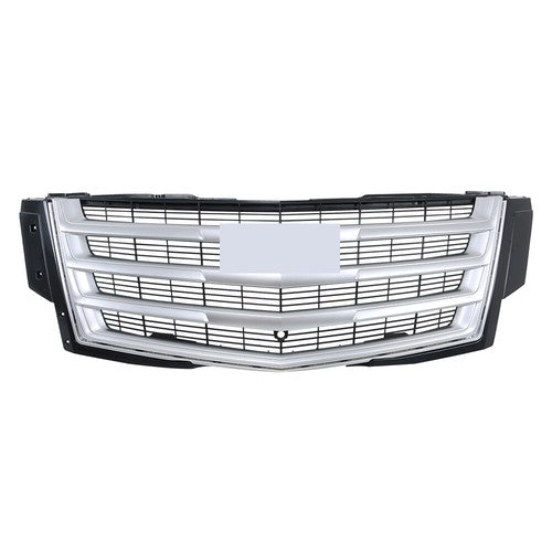 Solid Spare Upper Grille With Hood Molding And Lower Face Bar For Cadillac Escalade 15-20
