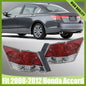 Pair Outer Tail Lights Lamps For 2008-2012 Honda Accord Sedan Left+Right Sides