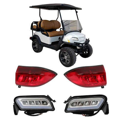 Solid Spare For Club Car Tempo Golf Cart LED Headlight and Tail Light Kit 2018+ New