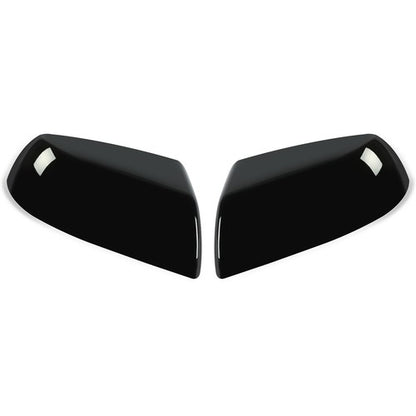 Solid Spare 2X Gloss Black Side Mirror Cover Cap Replacement For Toyota Tundra Sequoia 07-19