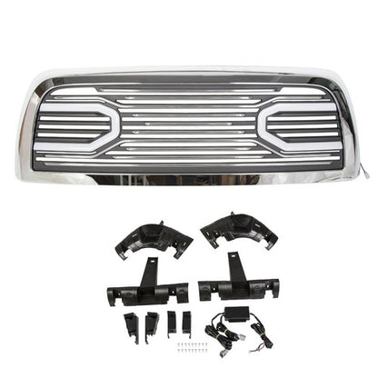 Solid Spare For 10-18 Dodge Ram 2500 3500 Big Horn Chrome Grille &Replacement Shell & Lights