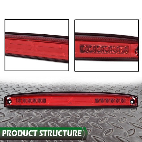 Solid Spare Fit For 2003-2006 Dodge Ram 2500 3500 LED Rear Center Tailgate Brake Light Red
