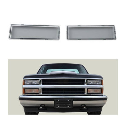 Solid Spare Fit For 94-98 GMC C/K Sierra Suburban Headlight Replacement Lens Smoke