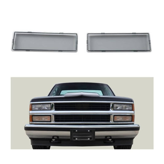 Solid Spare Fit For 94-98 GMC C/K Sierra Suburban Headlight Replacement Lens Smoke