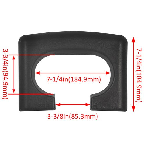 Solid Spare For Ford F150 04-14 Replacement Black Center Console Cup Holder Armrest Pad Trim