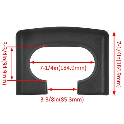 Solid Spare For Ford F150 04-14 Replacement Black Center Console Cup Holder Armrest Pad Trim