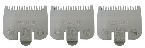 Solid Spare 3 Wahl Professional Color Coded Clipper Guide Comb Attachment #1/2, 1/16", 1.5mm