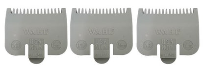 Solid Spare 3 Wahl Professional Color Coded Clipper Guide Comb Attachment #1/2, 1/16", 1.5mm