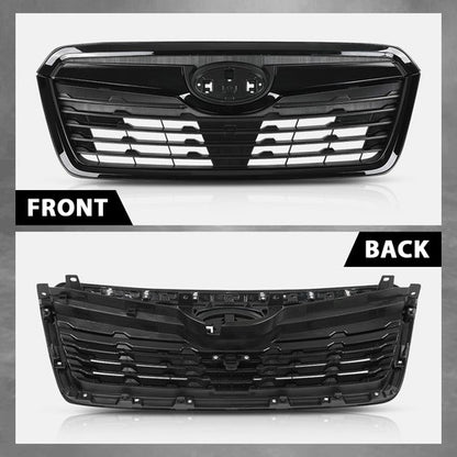 Solid Spare Fit For 2019-2021 Subaru Forester Front Bumper Upper Grille Honeycomb Grill