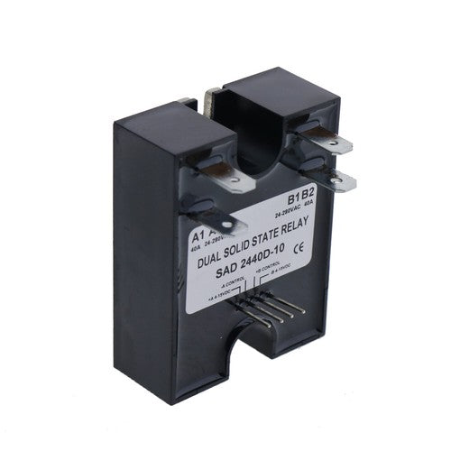 Solid Spare New Dual Solid State Relay D2440D-10 Random Turn On SSR 4-15VDC Input 280VAC 40A