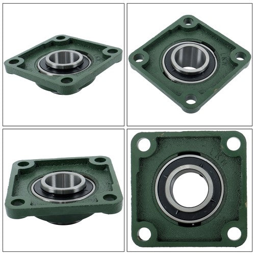 Solid Spare 4PCS UCF209-28 with seat bearing 1 3/4" hole 4 Bolt Solid Base Self-Aligning