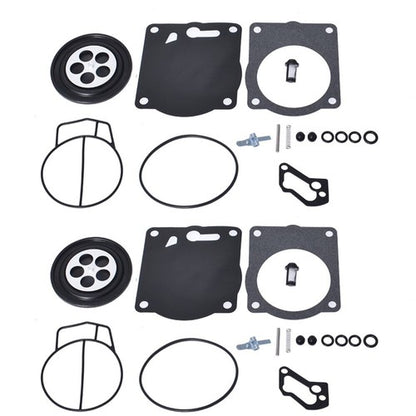 Solid Spare 2X Carburetor Rebuild Kit for SeaDoo 951 Dual SBNI GSX GTX RX XP LRV LTD