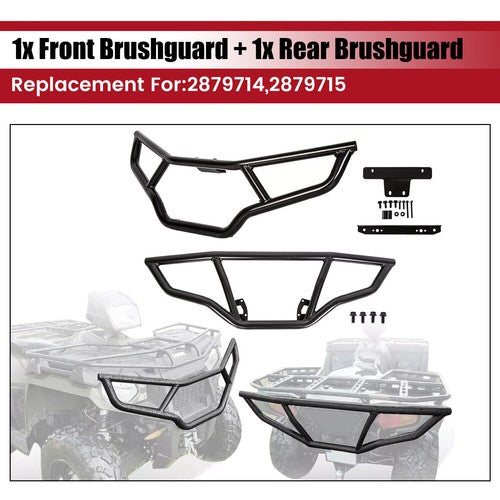 Solid Spare Brush Guard Bumper Set Front & Rear For Polaris Sportsman 570 EPS 2016-2020