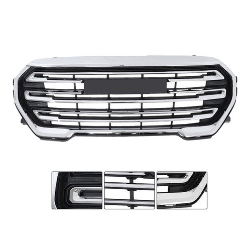 Solid Spare Plastic Chrome Front Upper Mesh Grille New For GMC Terrain SLE/SLT 2022 2023
