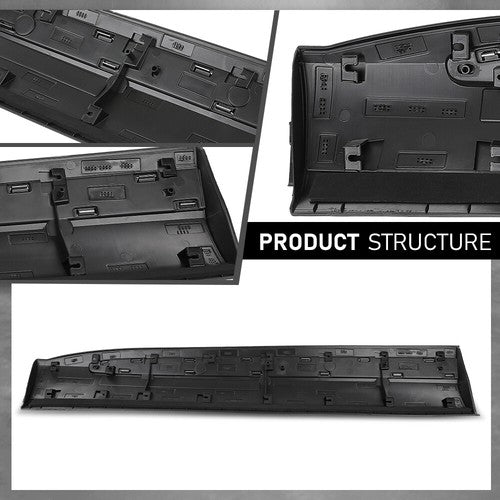 Solid Spare Front Door Lower Molding Chrome Trim Right Side Fit For 2020-2023 Ford Explorer