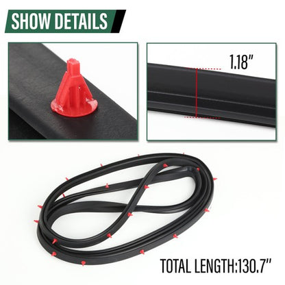 Solid Spare For Suzuki Samurai SJ410 SJ413 Door Window Trim Molding Seal Garnish Whisker Set