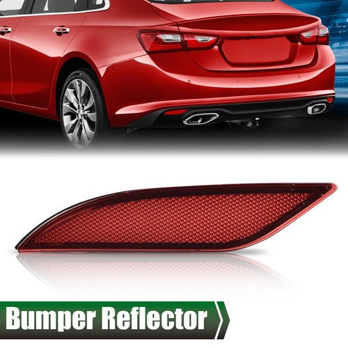 Solid Spare Fit For 2016-2022 Chevrolet Malibu Rear Bumper Reflector Left Driver Side Red
