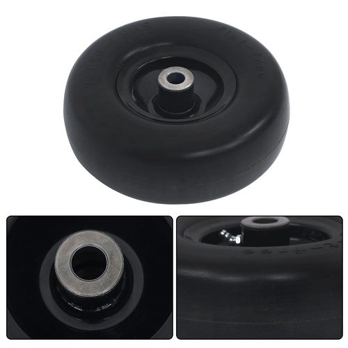 Solid Spare (2-Pack) 9X3.50-4 Flat Free Lawnmower Solid Tire and Wheel Assemblie