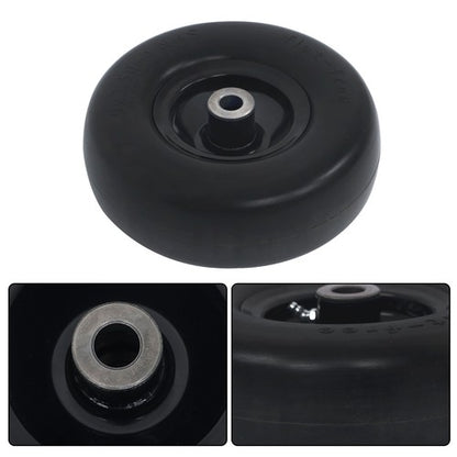 Solid Spare (2-Pack) 9X3.50-4 Flat Free Lawnmower Solid Tire and Wheel Assemblie