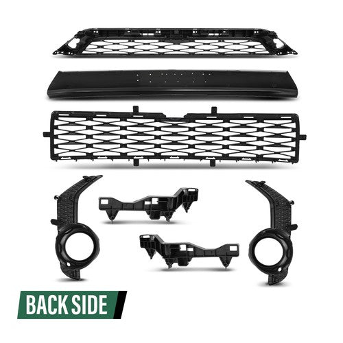 Solid Spare Fit For 14-19 Toyota 4Runner TRD/SR5 Front Bumper Grille Assembly Body Parts Kit