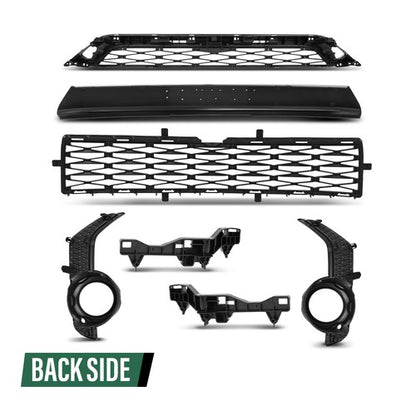 Solid Spare Fit For 14-19 Toyota 4Runner TRD/SR5 Front Bumper Grille Assembly Body Parts Kit