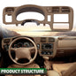 Solid Spare Fit For 98-05 S10 Blazer Jimmy Sonoma Double Din Dash Radio Cluster Bezel Beige