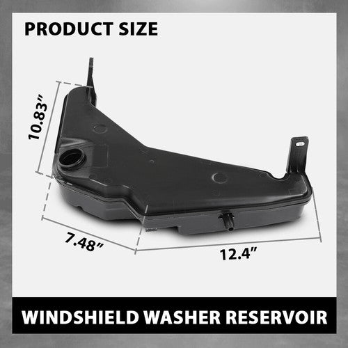 Solid Spare Fit For 2009-2017 Audi Q5 Windshield Washer Bottle Tank Reservoir 8R0-955-453-D