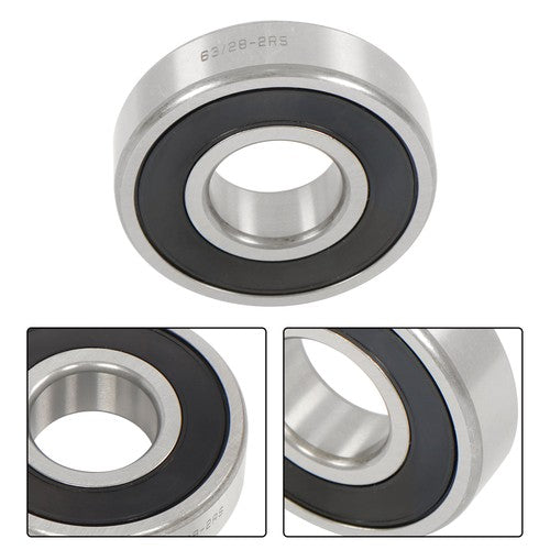 Solid Spare 4Pcs 63/28-2RS Bearings 28×68×18mm Double Rubber Seals Deep Groove Ball Bearing