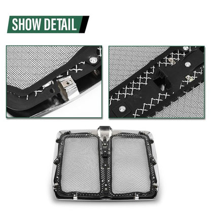 Solid Spare Chrome Grille Assembly with Bug Screen Fit For 2022-2024 Kenworth T680 Next Gen