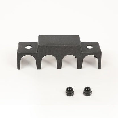Solid Spare Black 12V 250A 4 Post Busbar Bus Bar Power Distribution Block With Cover 5/16"