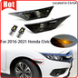 For 2016-2021 Honda Civic Smoked Side Marker Lamp Turn Signal Light W/LED Bulbs