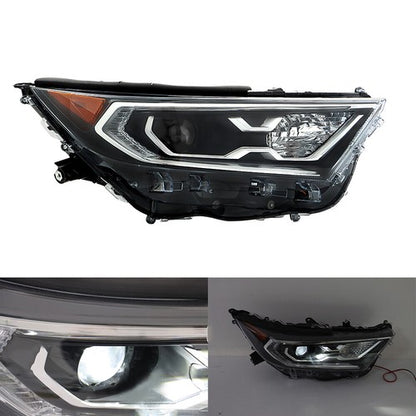 Solid Spare For 19-2022 Toyota RAV4 Hybrid XLE Projector Headlights Assembly LED Left+Right