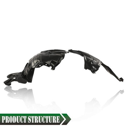 Solid Spare Fit For 2014-2018 Nissan Rogue Front Passenger Side Fender Liner Black