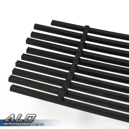 Solid Spare Fit For 2009-2014 Nissan Maxima Front Upper Bumper Black Billet Grille Insert