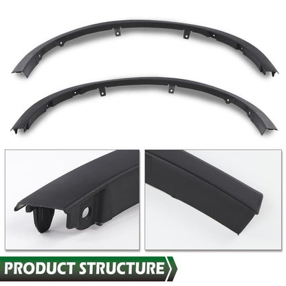Solid Spare Fit For 18-21 Toyota C-HR Front Driver and Passenger Side Fender Trim Set