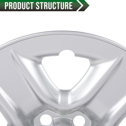 Solid Spare 4pcs 17" Wheel Skin Hub Cap Full Rim Cover Silver Fit For 2006-2012 Toyota RAV4