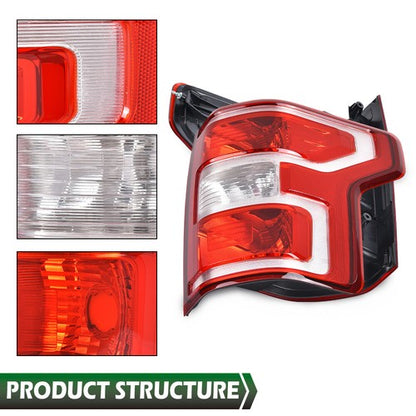 Solid Spare Fit For 2018-2020 Ford F-150 Pickup Rear Tail Lights Brake Lamps w/o Bulbs