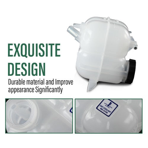 Solid Spare Coolant Reservoir Tank Fit For 2015-2017 Chrysler 200 2014-2018 Jeep Cherokee
