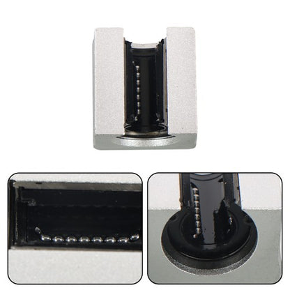 Solid Spare 2Pcs SBR12-400mm Linear RAIL Slide Shaft Rod Guide + 4Pcs SBR12UU Sliders