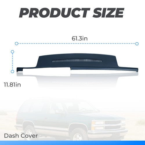 Solid Spare FOR CHEVY SILVERADO C/K 1500 1988-1994 1993 92 Dark Blue Dash Cover Cap Overlay