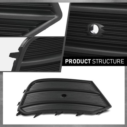 Solid Spare Fit For 2016-2018 Audi Q3 Front Right Side Lower Bumper Cover Grille AU1039135