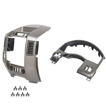 Solid Spare For 2004-2006 Nissan Titan Armada Instrument Cluster Dash Panel Dash Radio Bezel