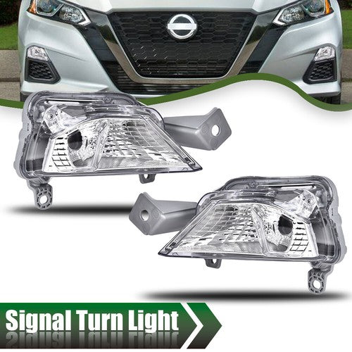 Solid Spare Fit For 2019-2021 Nissan Altima Turn Signal Light Bumper Lamp Left+Right Side