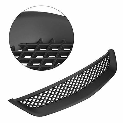 Front Bumper Upper Grill Mesh Hood Grille For 2001-2003 Honda Civic JDM Type R